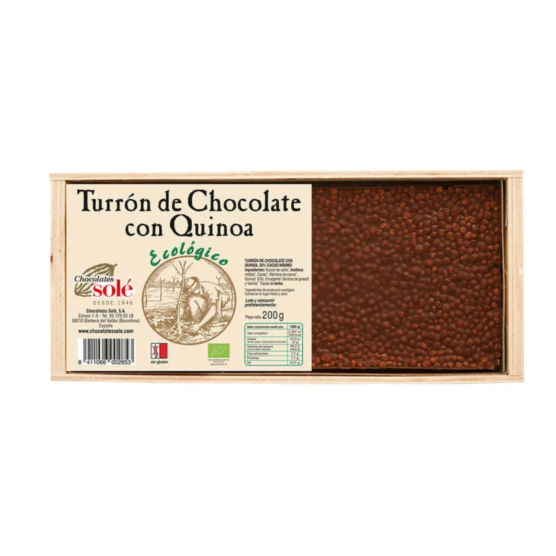 Turrón de Chocolate con Quinoa (200g)